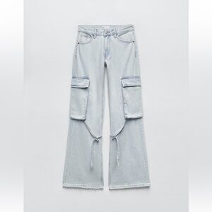 Zara Belt Loop Cargo Jeans TRF